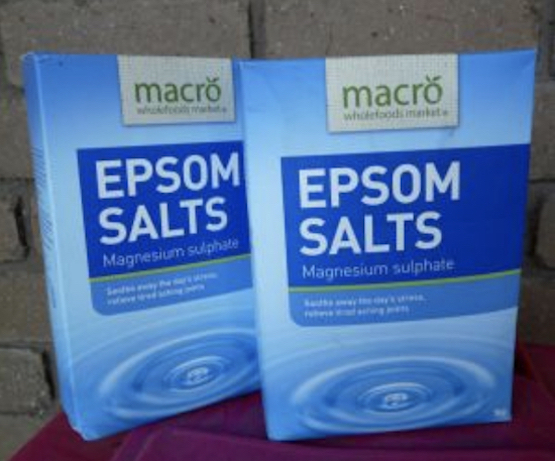 A packet of epsom salts for daylilies